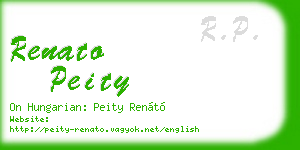 renato peity business card
