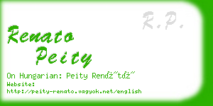 renato peity business card